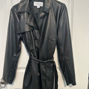 Liz Claiborne Black Women's Trench Coat